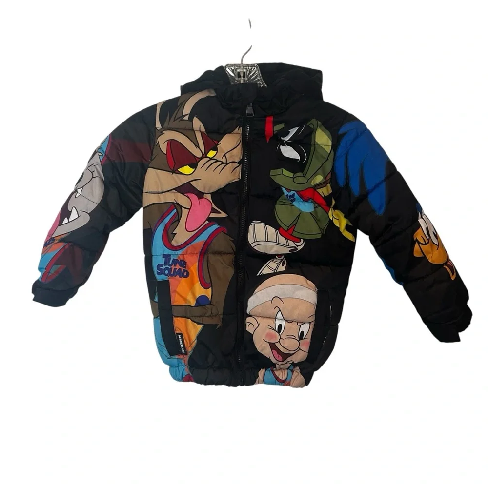 Members Only Space Jam: New Legacy Puffer Jacket Looney Tunes Squad Size 4